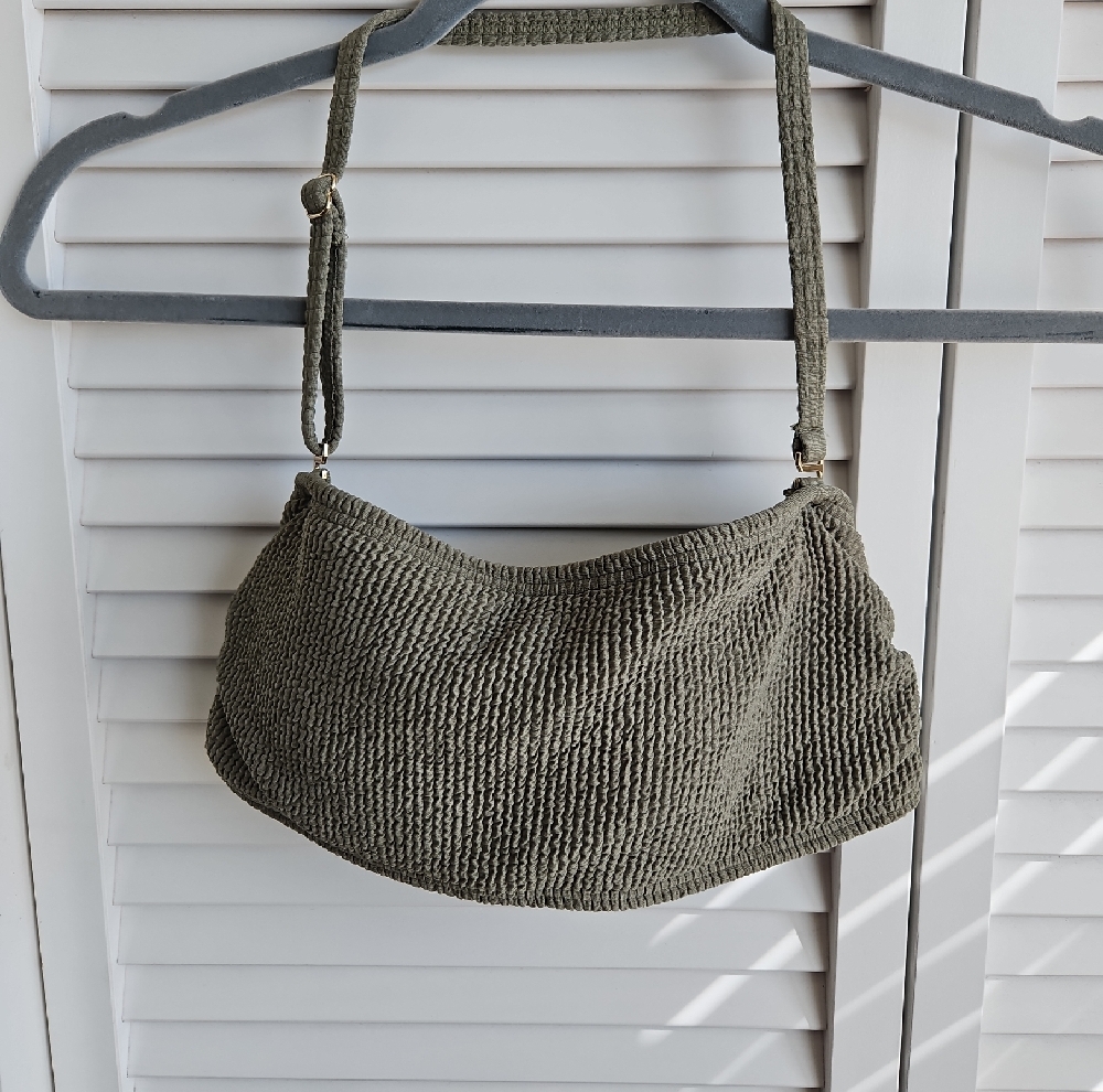 Michael Kors Sage Green Two Piece Bandeau Top XS Full Bottom XS